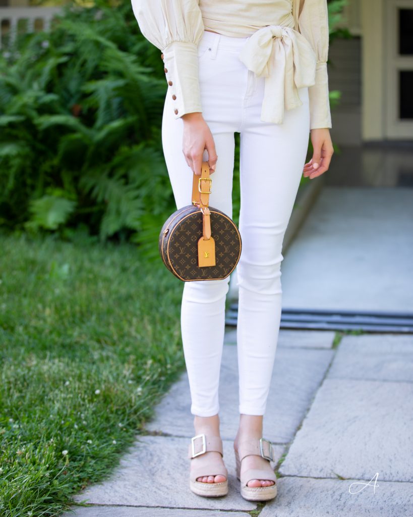 Wrap Top with Bow and Louis Vuitton Boite Chapeau - Alyssa Smirnov