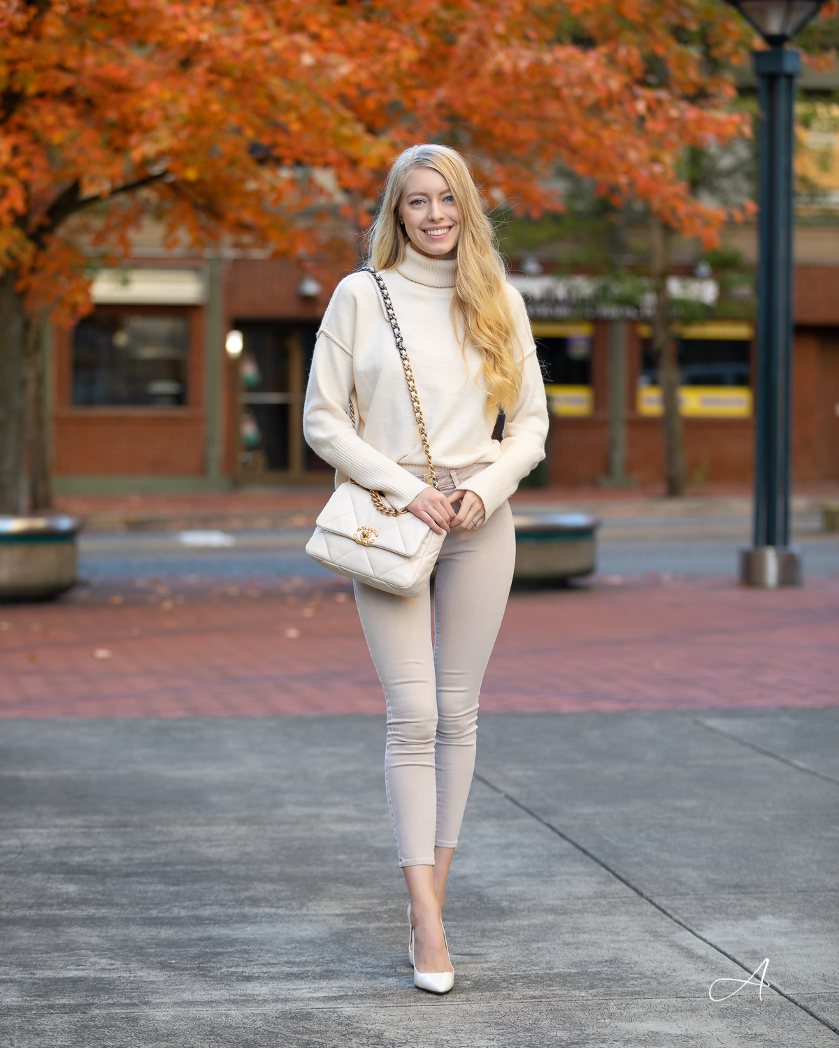 Chanel 19 Styled with a Neutral Outfit - Alyssa Smirnov