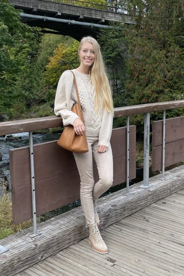 Cable Knit Sweater for Fall