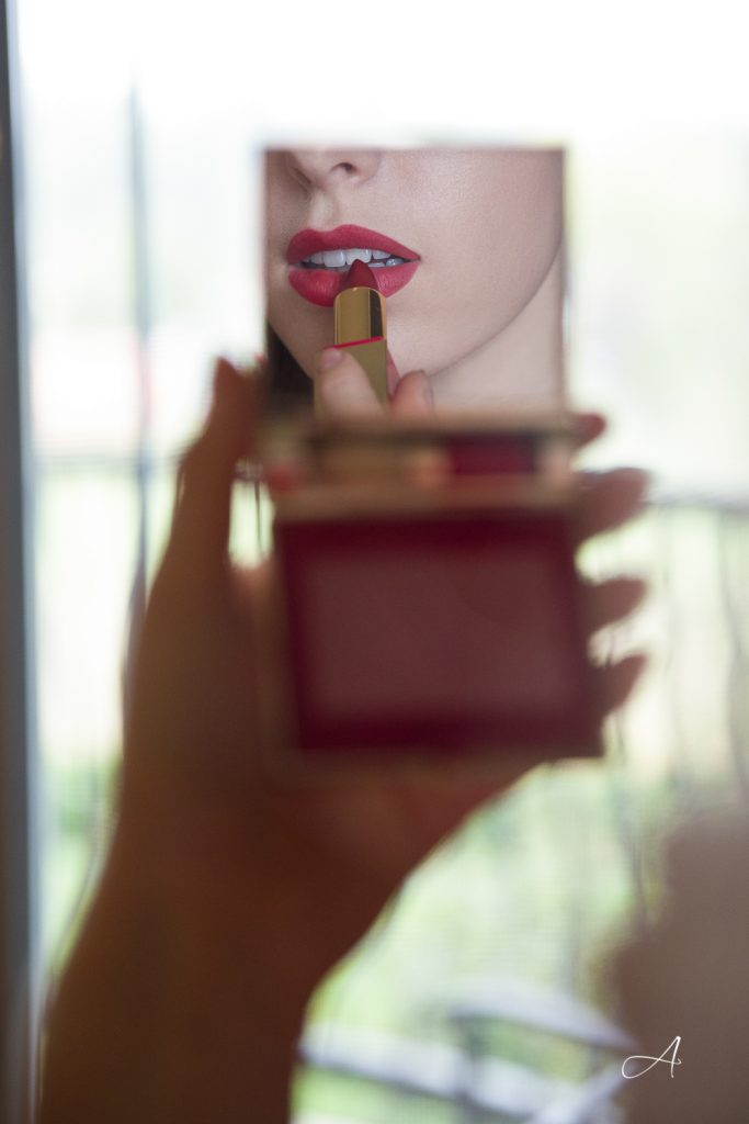 Valentino Beauty Eye2Cheek and Rosso lipstick